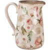 Clayre & Eef 6CE1624L Decorative jug Beige Pink 21x15x23 cm