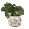 Clayre & Eef 6CE1625M Indoor Flower Pot Beige Pink Ø 16x13 cm