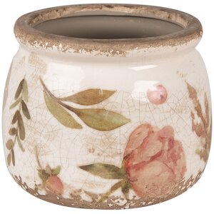 Clayre & Eef 6CE1625S Flower Pot for Indoors Beige...