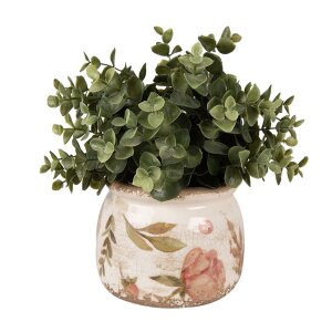 Clayre & Eef 6CE1625S Flower Pot for Indoors Beige...