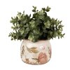 Clayre & Eef 6CE1625S Flower Pot for Indoors Beige Pink Ø 12x10 cm