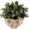 Clayre & Eef 6CE1626S Flower Pot for Indoors Beige Pink Ø 16x9 cm