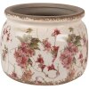 Clayre & Eef 6CE1628L Indoor Flower Pot Beige Pink Ø 20x15 cm