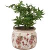 Clayre & Eef 6CE1628L Indoor Flower Pot Beige Pink Ø 20x15 cm