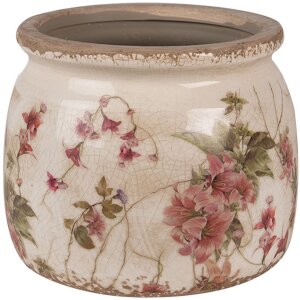 Clayre & Eef 6CE1628S Flower Pot for Indoors Beige...