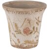 Clayre & Eef 6CE1629S Indoor Flower Pot Beige Pink Ø 9x8 cm