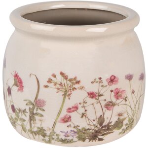 Clayre & Eef 6CE1630M Indoor Flower Pot Beige Pink...