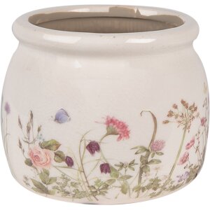 Clayre & Eef 6CE1630S Flower Pot for Indoors Beige...