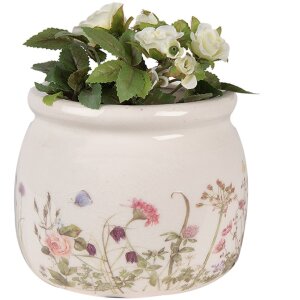 Clayre & Eef 6CE1630S Flower Pot for Indoors Beige...