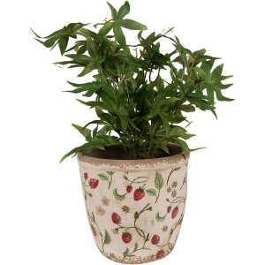 Clayre & Eef 6CE1631L Flower pot for indoors Beige,...