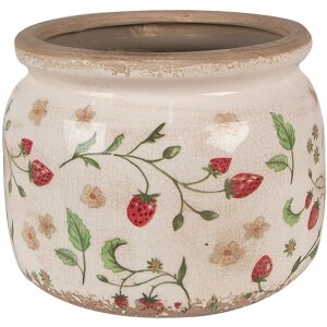 Clayre & Eef 6CE1632L Flower Pot for Indoors Beige,...