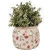 Clayre & Eef 6CE1632M Indoor Flower Pot Beige Red Ø 16x13 cm