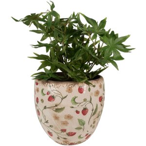 Clayre & Eef 6CE1634L Flower Pot for Indoors Beige...