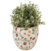 Clayre & Eef 6CE1634M Indoor Flower Pot Beige Red Ø 14x14 cm