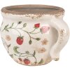 Clayre & Eef 6CE1635 Indoor Flower Pot Beige Red 17x14x12 cm