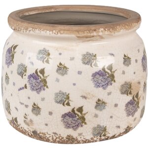 Clayre & Eef 6CE1639L Flower Pot for Indoors Beige...