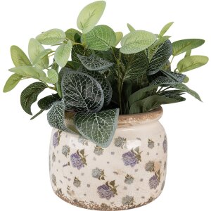 Clayre & Eef 6CE1639L Flower Pot for Indoors Beige...