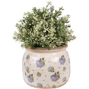 Clayre & Eef 6CE1639M Indoor Flower Pot Beige Blue...