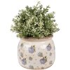 Clayre & Eef 6CE1639M Indoor Flower Pot Beige Blue Ø 16x13 cm