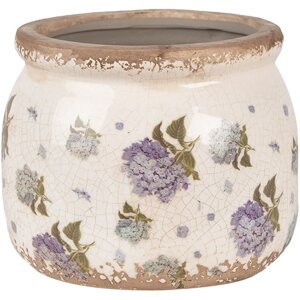 Clayre & Eef 6CE1639S Flower Pot for Indoors Beige...