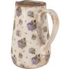 Clayre & Eef 6CE1640M Decorative Jug Beige Blue 16x12x18 cm