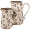 Clayre & Eef 6CE1640M Decorative Jug Beige Blue 16x12x18 cm