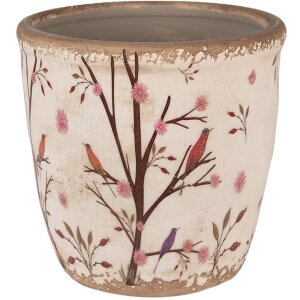 Clayre & Eef 6CE1641L Flower pot for indoors Beige...