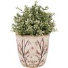 Clayre & Eef 6CE1641M Flower Pot for Indoors Beige Brown Ø 14x13 cm