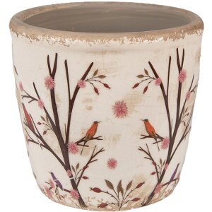 Clayre & Eef 6CE1641S Flower Pot for Indoors Beige...