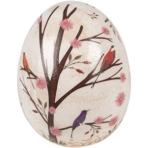 Clayre & Eef 6CE1647 Decorative Egg Beige Brown...