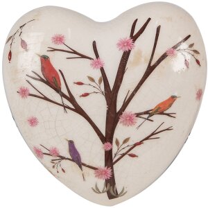 Clayre & Eef 6CE1648 Decorative Heart Beige Brown...