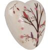 Clayre & Eef 6CE1648 Decorative Heart Beige Brown 12x12x4 cm