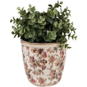 Clayre & Eef 6CE1649M Indoor Flower Pot Beige Pink Ø 14x13 cm