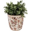 Clayre & Eef 6CE1649M Indoor Flower Pot Beige Pink Ø 14x13 cm