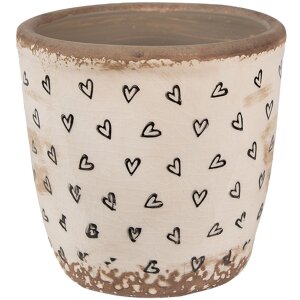 Clayre & Eef 6CE1652S Flower Pot for Indoors Beige...