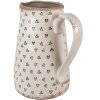 Clayre & Eef 6CE1654L Decorative Jug Beige Black 21x15x23 cm