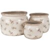 Clayre & Eef 6CE1670L Flower pot for indoors Beige Ø 20x15 cm