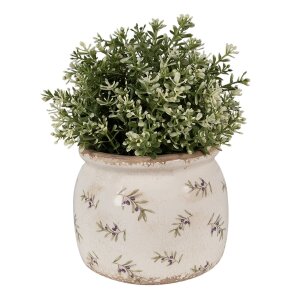 Clayre & Eef 6CE1670M Flowerpot for indoors Beige Ø 16x13 cm