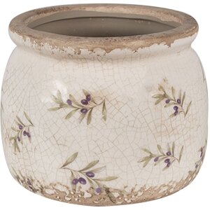 Clayre & Eef 6CE1670S Flowerpot for indoors Beige...