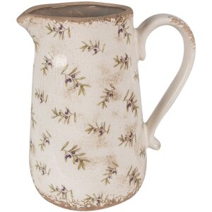 Clayre & Eef 6CE1671L Decorative jug Beige 21x15x23 cm