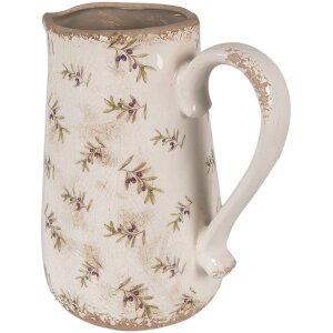 Clayre & Eef 6CE1671L Decorative jug Beige 21x15x23 cm