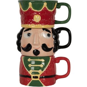 Clayre & Eef 6CEMU0132 Mug 3 pieces Red Green16x12x9...