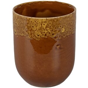 Clayre & Eef 6CEMU0136 Mug Brown Ø 7x8 cm -...