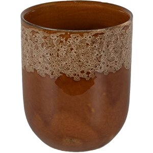 Clayre & Eef 6CEMU0139 Mug Brown Ø 7x8 cm -...