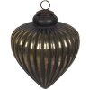 Clayre & Eef 6GL4315 Christmas bauble black, gold-coloured Ø 20x20 cm