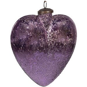 Clayre & Eef 6GL4322 Christmas bauble purple 10x3x9 cm