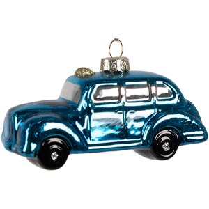 Clayre & Eef 6GL4328 Christmas Pendant Blue 9x4x5 cm