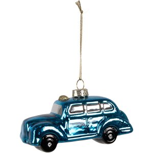 Clayre & Eef 6GL4328 Christmas Pendant Blue 9x4x5 cm