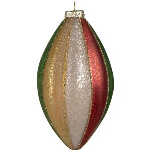 Clayre & Eef 6GL4340 Christmas bauble red green...