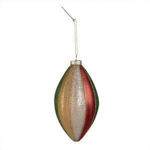 Clayre & Eef 6GL4340 Christmas bauble red green...